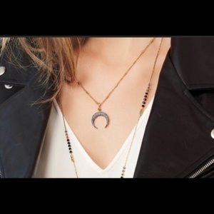 NWT Stella & Dot x Rebecca Minkoff Deidre Double Horn Necklace